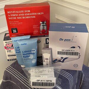 MICRONEEDLING AT HOME STARTER KIT, w/DR. PEN A11 Ultima PRO Microneedling Pen